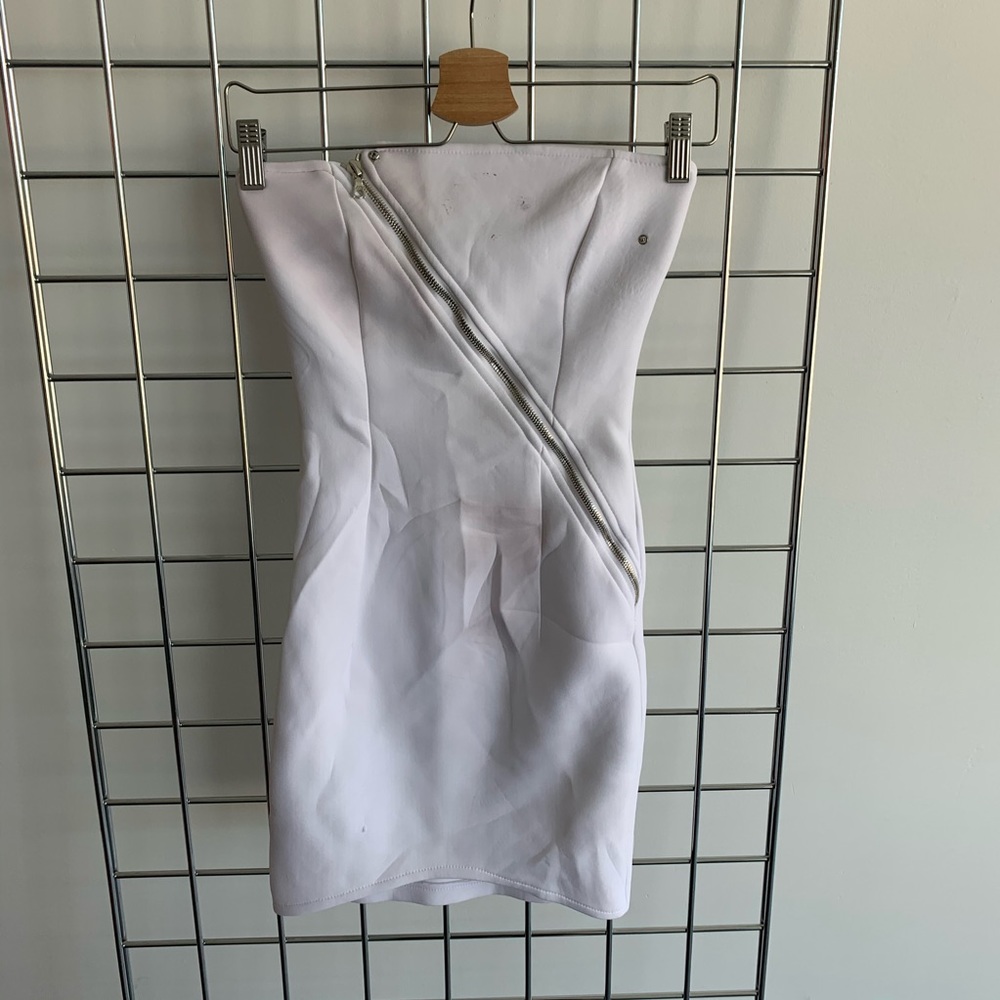 Zipper mini dress